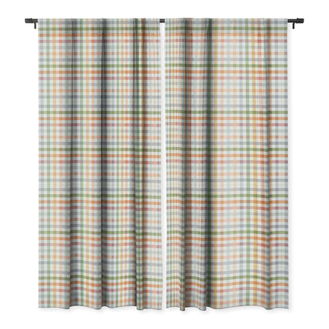 Ninola Design Countryside Gingham Picnic Blackout Window Curtain