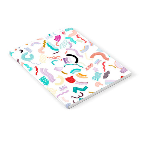 Ninola Design Curly and Zigzag stripes Marker drawing Notebook