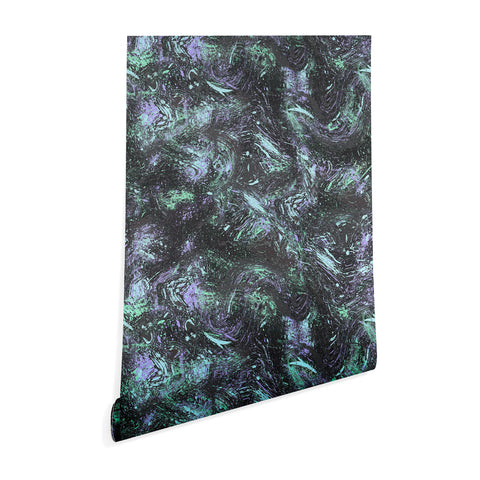 Ninola Design Dripping Splatter Purple Wallpaper