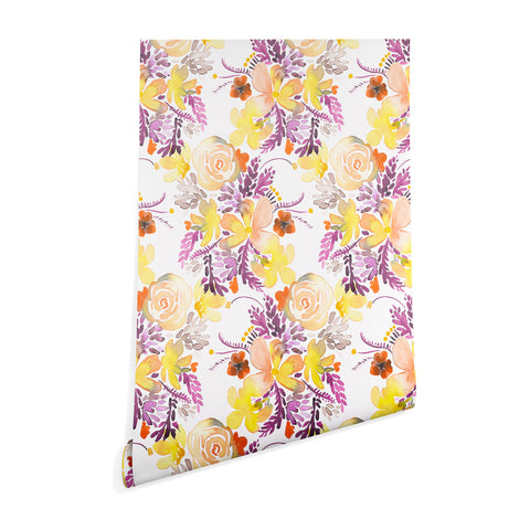 Ninola Design Flowers sweet bloom yellow Wallpaper