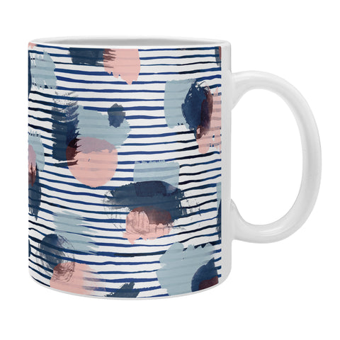 Ninola Design Graphic thoughts blue Coffee Mug
