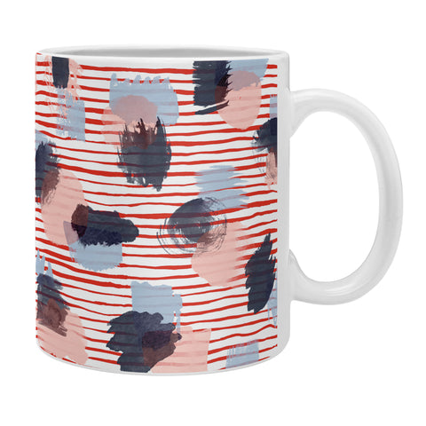 Ninola Design Graphic thoughts red Coffee Mug