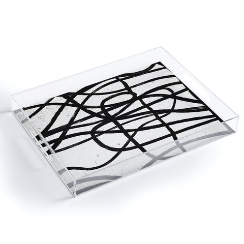 Ninola Design Japandi Minimal Black Marker Acrylic Tray