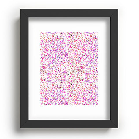 Ninola Design Little dots pink Recessed Framing Rectangle