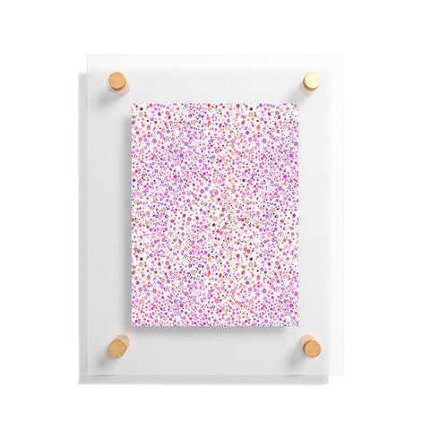 Ninola Design Little dots pink Floating Acrylic Print