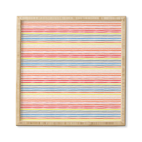 Ninola Design Marker stripes colors Framed Wall Art