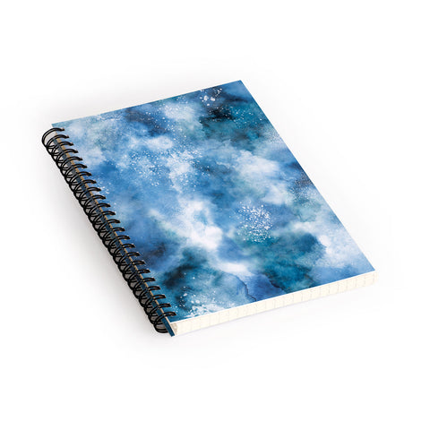 Ninola Design Ocean water blues Spiral Notebook
