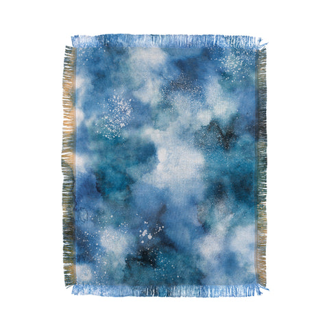 Ninola Design Ocean water blues Throw Blanket