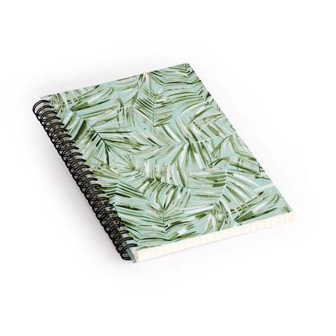 Ninola Design Palms branches soft green Spiral Notebook