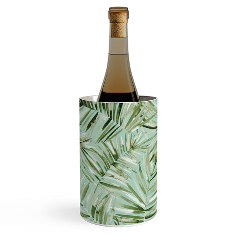 Ninola Design Palms branches soft green Wine Chiller