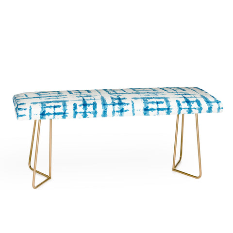 Ninola Design Shibori Checks Stripes Bench
