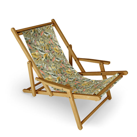 Ninola Design Tropical plants Sunbaked Green Sling Chair