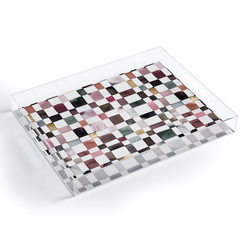 Ninola Design Watercolor checker Company is coming Acrylic Tray