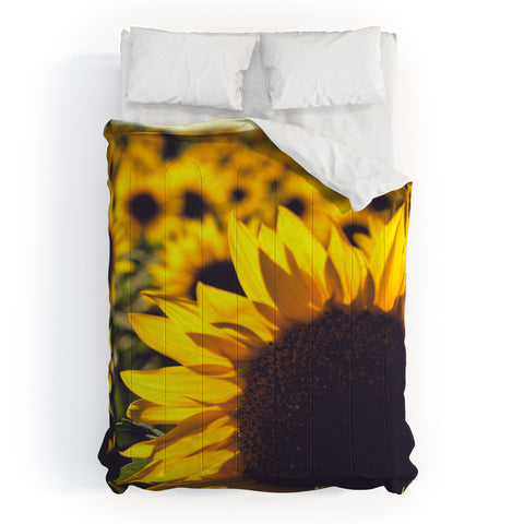 Olivia St Claire Summer Sunflower Love Comforter