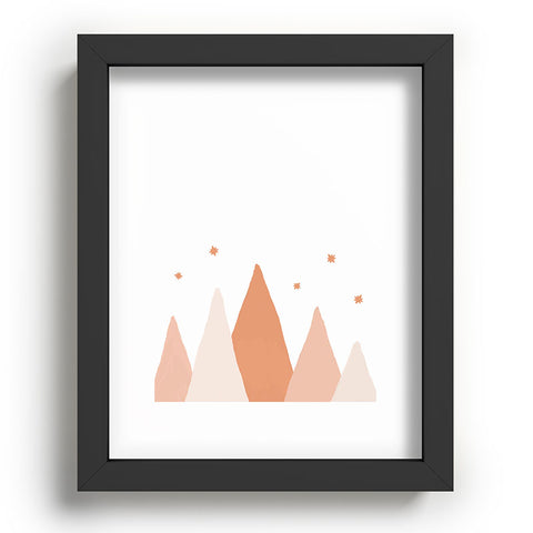 Orara Studio Blush Mountains Recessed Framing Rectangle