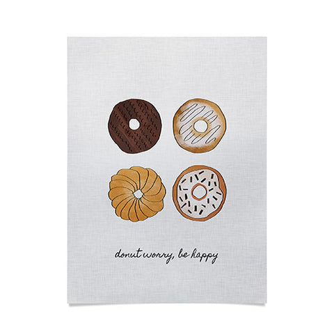 Orara Studio Donut Worry Poster