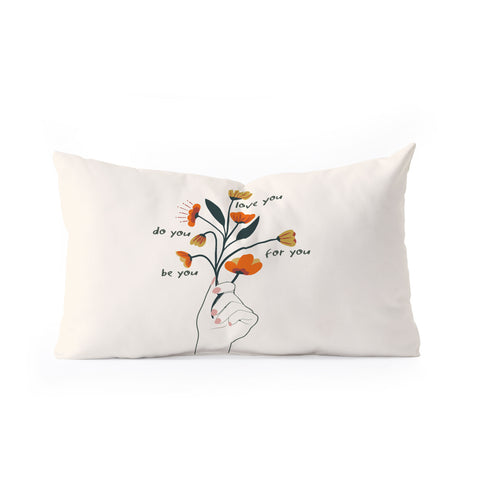 Oris Eddu Be You I Oblong Throw Pillow