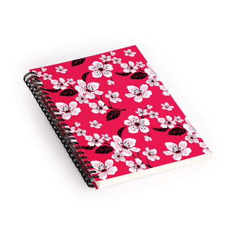 PI Photography and Designs Pink Sakura Cherry Blooms Spiral Notebook