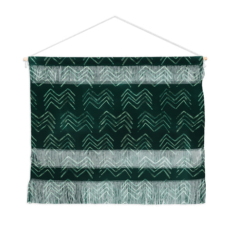 PI Photography and Designs Tribal Chevron Green Wall Hanging Landscape