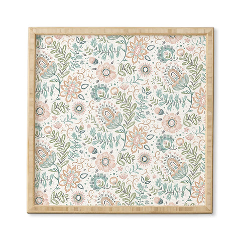 Pimlada Phuapradit Airy Floral Framed Wall Art