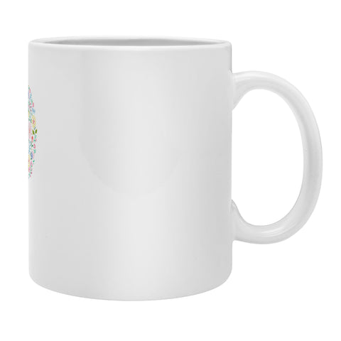 Pimlada Phuapradit Floral Alphabet P Coffee Mug