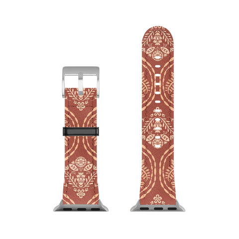 Pimlada Phuapradit Floral Ogee Sienna Apple Watch Band