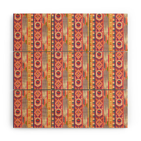 Pimlada Phuapradit Geo stripes 2 Wood Wall Mural