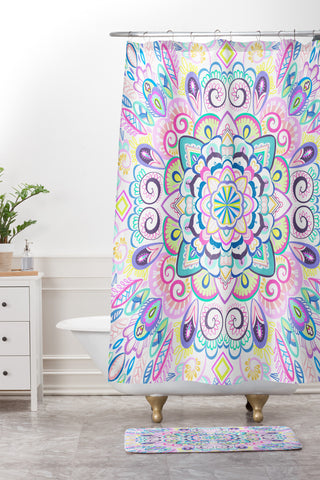 Pimlada Phuapradit Mandala 01 Shower Curtain And Mat