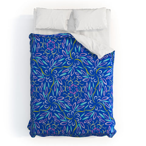 Pimlada Phuapradit Neon blue Comforter