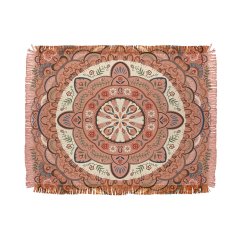 Pimlada Phuapradit Round labyrinth Throw Blanket