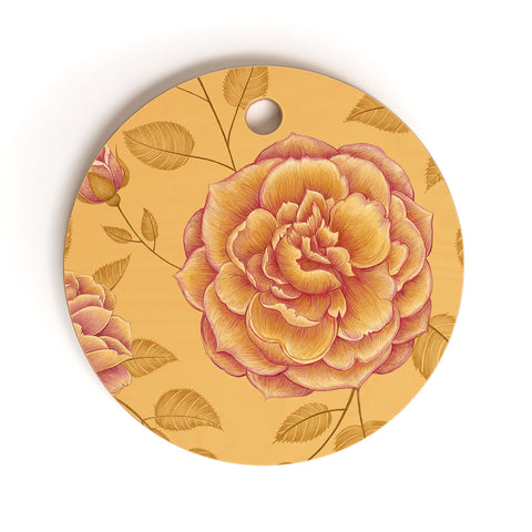 Pimlada Phuapradit Summer Rose Cutting Board Round