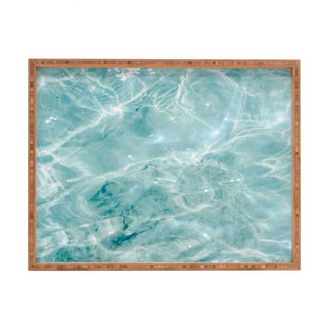 raisazwart Clear blue water Colorful ocean Rectangular Tray
