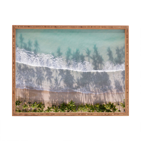 raisazwart Turquoise water Tropical travel Rectangular Tray