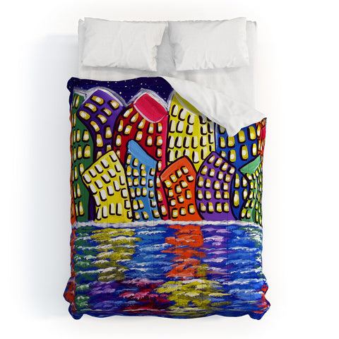 Renie Britenbucher Dancing City Comforter