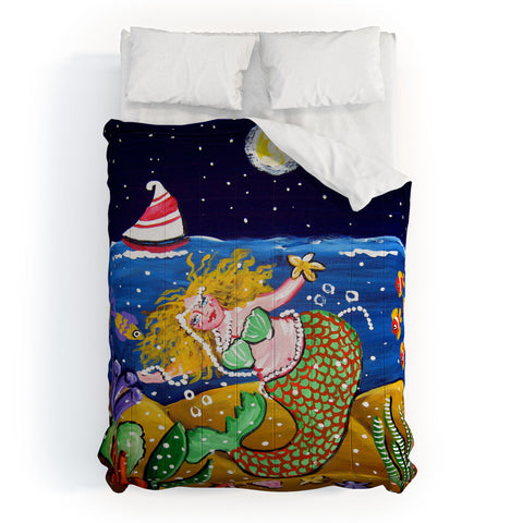 Renie Britenbucher Green Mermaid Comforter