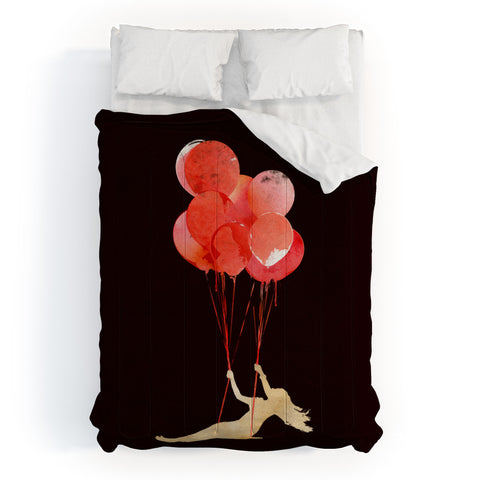 Robert Farkas Fly The Hell Away Comforter