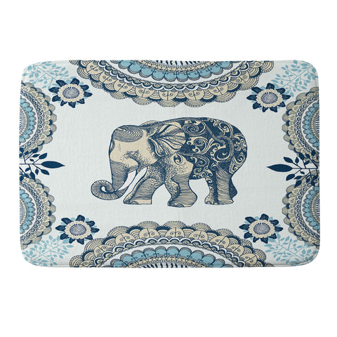 RosebudStudio Elephants Never Forget Memory Foam Bath Mat