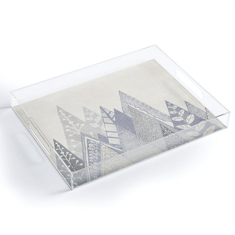 RosebudStudio Rustic Mountains Acrylic Tray