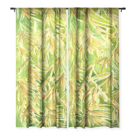 Rosie Brown Fronds Sheer Non Repeat
