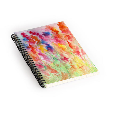 Rosie Brown Gladiolus Spiral Notebook