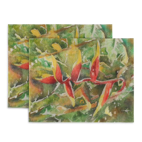 Rosie Brown Heliconia Placemat