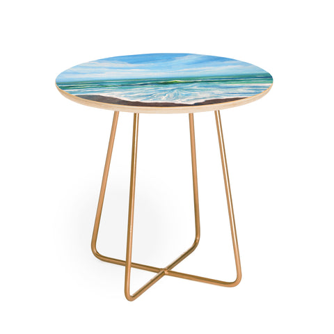 Rosie Brown Seashore Foam Round Side Table