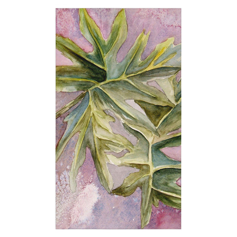 Rosie Brown Tropical Foliage Tablecloth