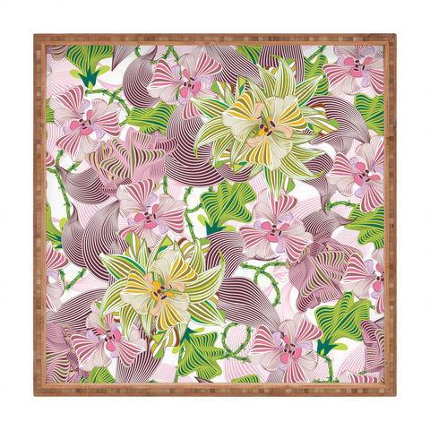 Sabine Reinhart In Full Bloom Square Tray