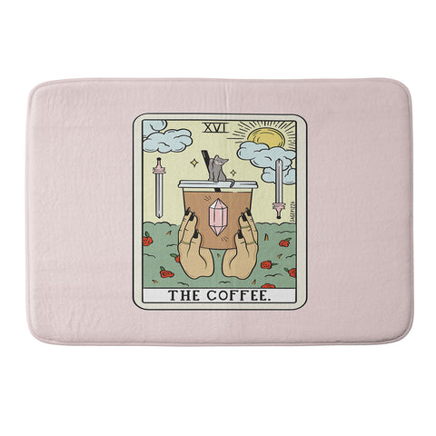 Sagepizza COFFEE READING UPDATED LIGHT Memory Foam Bath Mat