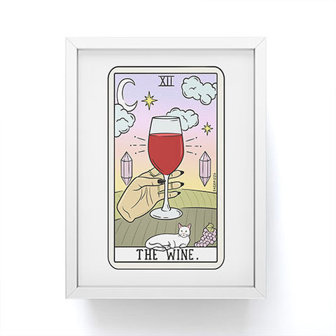 Sagepizza WINE READING LIGHT Framed Mini Art Print