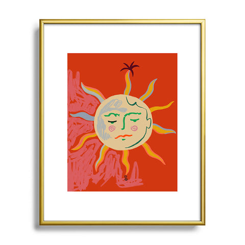 sandrapoliakov HELIOS I Metal Framed Art Print