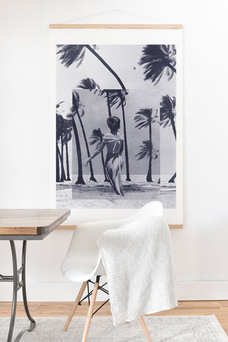 Sarah Eisenlohr Tropical Storm in Purple Art Print And Hanger
