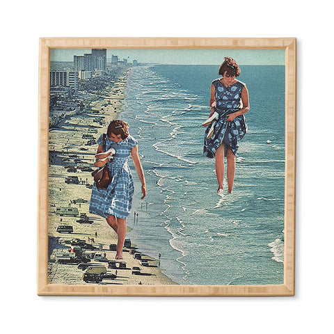 Sarah Eisenlohr Walk on the Beach Framed Wall Art