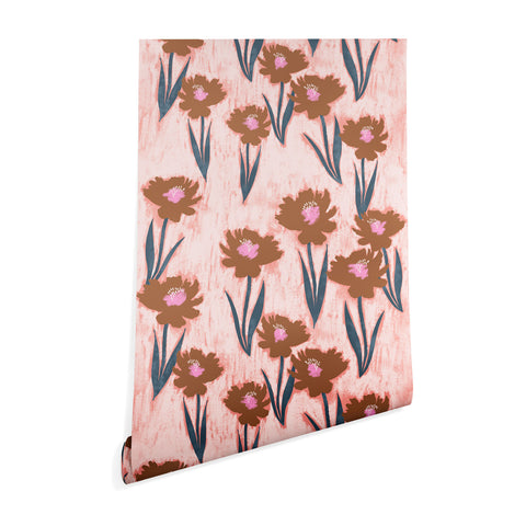 Schatzi Brown Danni Floral Pink Wallpaper